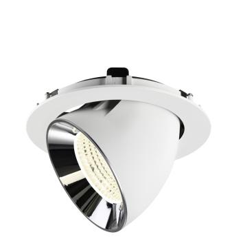 Preview: NUMINOS® GIMBLE XL, Deckeneinbauleuchte weiß/chrom 4000 K 55°