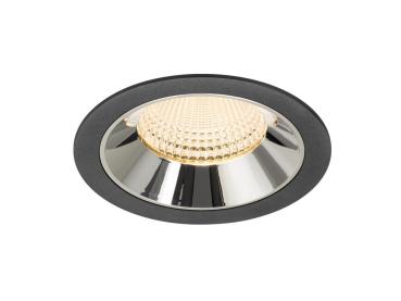 NUMINOS® XL, Deckeneinbauleuchte schwarz/chrom 2700 K 55°