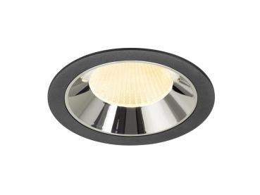 NUMINOS® XL, Deckeneinbauleuchte schwarz/chrom 3000 K 20°