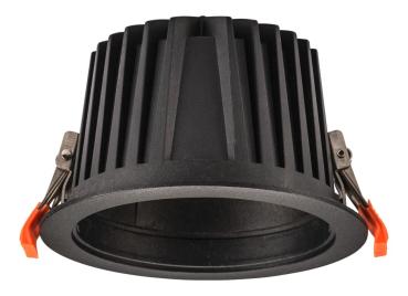 NUMINOS® XL, Deckeneinbauleuchte, 3000 K, 40°, IP20, rund, schwarz