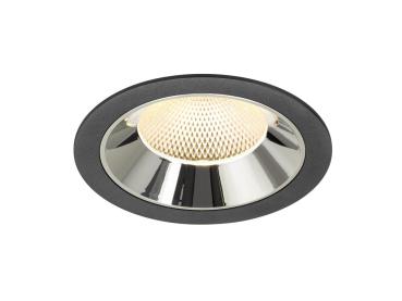 NUMINOS® XL, Deckeneinbauleuchte schwarz/chrom 3000 K 40°