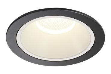NUMINOS® XL, Deckeneinbauleuchte, 4000 K, 55°, IP20, rund, schwarz / weiß