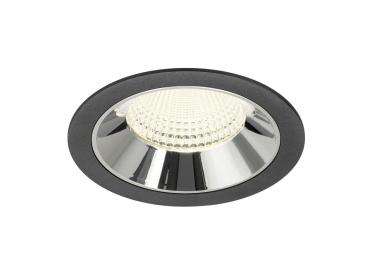 NUMINOS® XL, Deckeneinbauleuchte schwarz/chrom 4000 K 55°