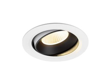 NUMINOS® MOVE XL, Deckeneinbauleuchte weiß/schwarz 3000 K 40°