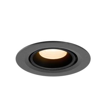 NUMINOS® GIMBLE XS, Deckeneinbauleuchte, 2700 K, 20°, IP20, rund, schwarz