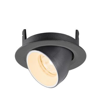 Preview: NUMINOS® GIMBLE XS, Deckeneinbauleuchte, 2700 K, 20°, IP20, rund, schwarz / weiß