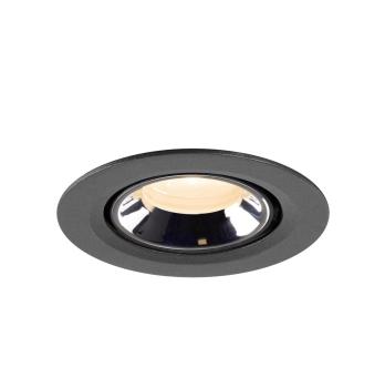 NUMINOS® GIMBLE XS, Deckeneinbauleuchte schwarz/chrom 2700 K 20°