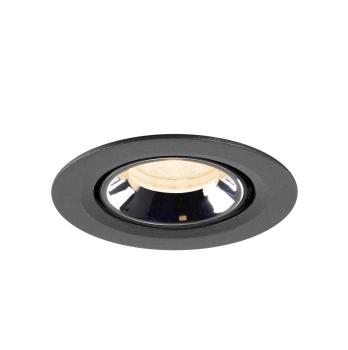 NUMINOS® GIMBLE XS, Deckeneinbauleuchte schwarz/chrom 2700 K 40°