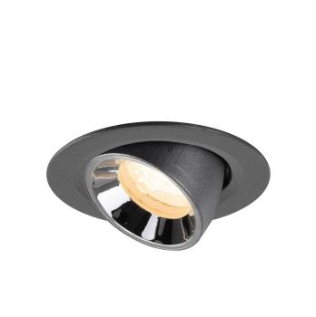 NUMINOS® GIMBLE XS, Deckeneinbauleuchte schwarz/chrom 2700 K 40°