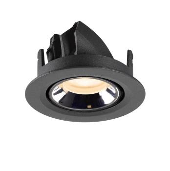 Preview: NUMINOS® GIMBLE XS, Deckeneinbauleuchte schwarz/chrom 2700 K 55°