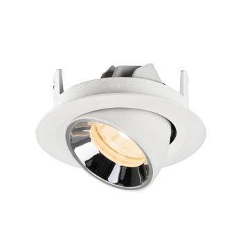 Preview: NUMINOS® GIMBLE XS, Deckeneinbauleuchte weiß/chrom 2700 K 20°