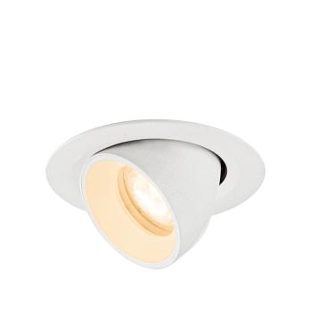 NUMINOS® GIMBLE XS, Deckeneinbauleuchte, 2700 K, 55°, IP20, rund, weiß