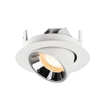 Preview: NUMINOS® GIMBLE XS, Deckeneinbauleuchte weiß/chrom 2700 K 55°