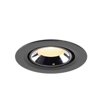 NUMINOS® GIMBLE XS, Deckeneinbauleuchte schwarz/chrom 3000 K 20°