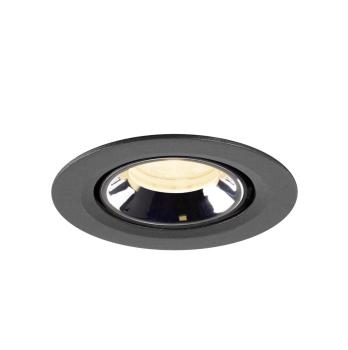 NUMINOS® GIMBLE XS, Deckeneinbauleuchte schwarz/chrom 3000 K 40°