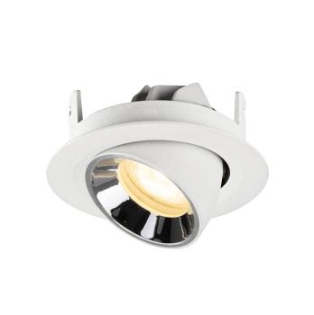 Preview: NUMINOS® GIMBLE XS, Deckeneinbauleuchte weiß/chrom 3000 K 55°