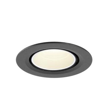 NUMINOS® GIMBLE XS, Deckeneinbauleuchte, 4000 K, 20°, IP20, rund, schwarz / weiß