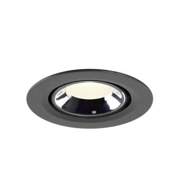 NUMINOS® GIMBLE XS, Deckeneinbauleuchte schwarz/chrom 4000 K 20°
