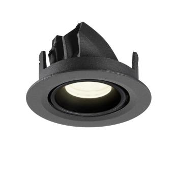 Preview: NUMINOS® GIMBLE XS, Deckeneinbauleuchte, 4000 K, 40°, IP20, rund, schwarz