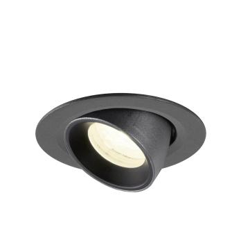 NUMINOS® GIMBLE XS, Deckeneinbauleuchte, 4000 K, 40°, IP20, rund, schwarz