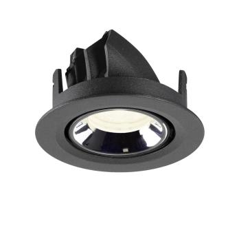 Preview: NUMINOS® GIMBLE XS, Deckeneinbauleuchte schwarz/chrom 4000 K 40°