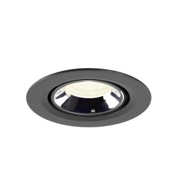 NUMINOS® GIMBLE XS, Deckeneinbauleuchte schwarz/chrom 4000 K 40°