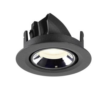 Preview: NUMINOS® GIMBLE XS, Deckeneinbauleuchte schwarz/chrom 4000 K 55°