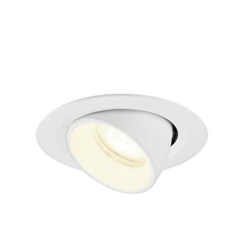 NUMINOS® GIMBLE XS, Deckeneinbauleuchte, 4000 K, 55°, IP20, rund, weiß