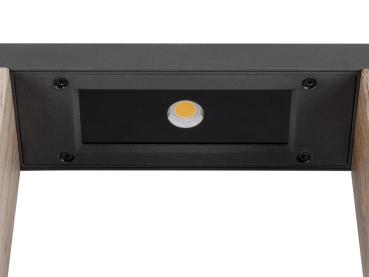 Preview: FLATT II 62, Stehleuchte, PHASE, 2700 K, IP65, quadratisch, anthrazit / braun