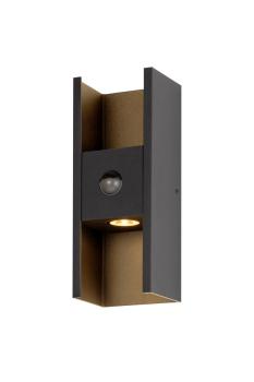 FLATT II, Wandaufbauleuchte, SENSOR, 2700 K, max. 10 W, schwarz