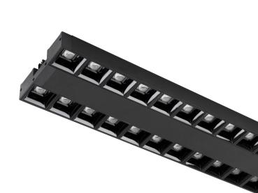 Preview: SIGHT EVO, 3~ Spot, double, rechteckig, 3000 K, 25 W, 60°, schwarz