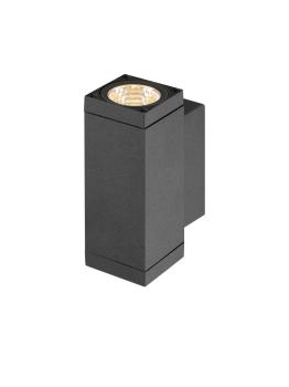 Preview: THEO PRO S, Wandaufbauleuchte, up/down, DALI, P2, rechteckig, 2700 K, 12 W, 24°, anthrazit