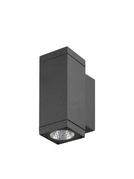 Preview: THEO PRO S, Wandaufbauleuchte, up/down, DALI, P2, rechteckig, 2700 K, 12 W, 24°, anthrazit