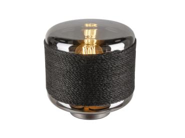 PANTILO ROPE 19, Tischleuchte, E27, zylindrisch, 1 x max. 15 W, silber