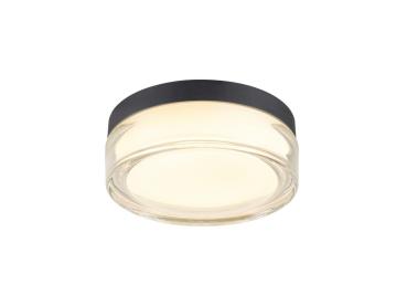 CYFT XL, Wand- und Deckenaufbauleuchte, 2700/3000/4000 K, 15 W, PHASE, 125°, IP65 schwarz / klar