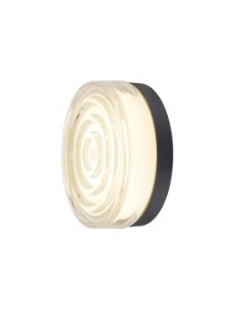 CYFT WAVE XL, Wand- und Deckenaufbauleuchte, 2700/3000/4000 K, 15 W, PHASE, 105°, IP65 schwarz / klar