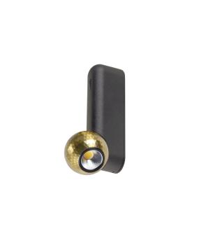 Preview: DYSKO, Wand- und Deckenaufbauleuchte, switch, single, PHASE, 2700K, 6.7 W, 36°, schwarz / gold