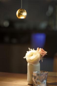 Preview: DYSKO, 48V Pendelleuchte, DALI, Pendellänge 200 cm, 2700K, 36°, schwarz / gold