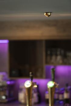 DYSKO, Deckeneinbauleuchte, rund, PHASE, 2700K, 6.4 W, 36°, schwarz / gold