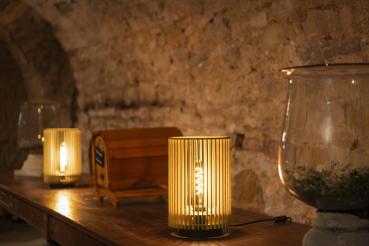 Preview: WUD TL, E27, Tischleuchte, zylindrisch, 1 x max. 40 W, natur