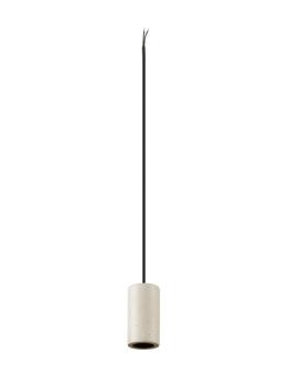 FITU PD, E27, stone, Pendelleuchte, Pendellänge 500 cm, offenes Kabelende, 1 x max. 15 W, beige
