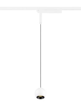 LIGHT EYE® 2.0, 1~ Pendelleuchte, Pendellänge 200 cm, 3000 K, 30°,, weiß / schwarz