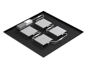 Preview: PAVANNO, 625 45 830/840/850 BK WH UGR19 DALI