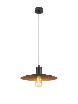 LALU® SET, Pendelleuchte, E27 Base, ELYPSE 33, Pendellänge 200 cm, Leuchtmittel inklusive, schwarz