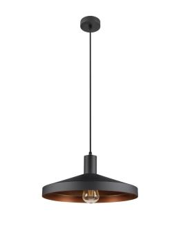 Preview: LALU® SET, Pendelleuchte, E27 Base, TETRA 36, Pendellänge 200 cm, Leuchtmittel inklusive, schwarz