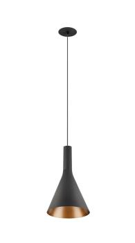 LALU® SET, Pendelleuchte, LED Base, CONE 15, PHASE, Recessed, Pendellänge 200 cm, 2700/3000 K, 40°, schwarz
