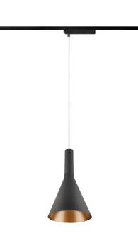 LALU® SET, 1~ Pendelleuchte, LED Base, CONE 15, PHASE, Pendellänge 200 cm, 2700/3000K, 40°, schwarz