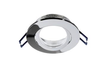 Einbaustrahler - Samsola, Round, glänzend, Silber