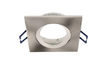 Einbaustrahler - Samsola, Square, gebürstet, Silber