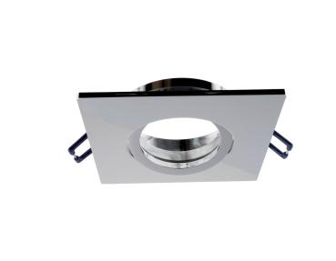 Einbaustrahler - Samsola Max, Square, glänzend, Silber